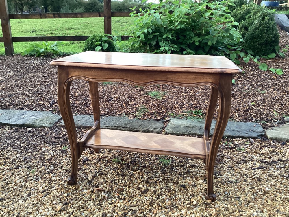Antique French oak side table