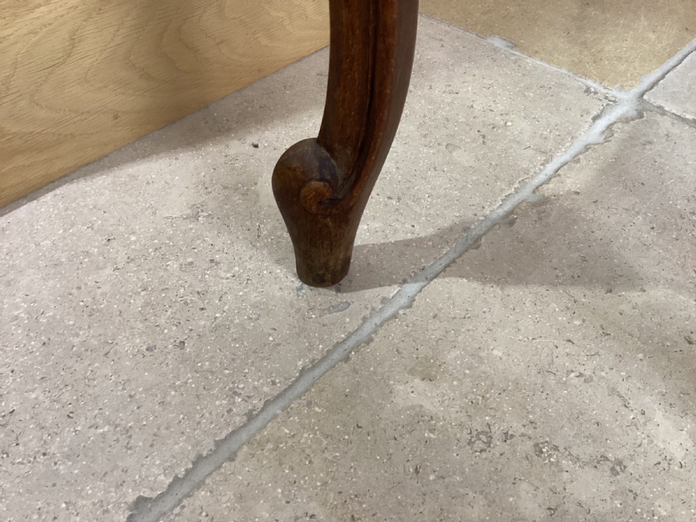 Antique French walnut side table View VIII