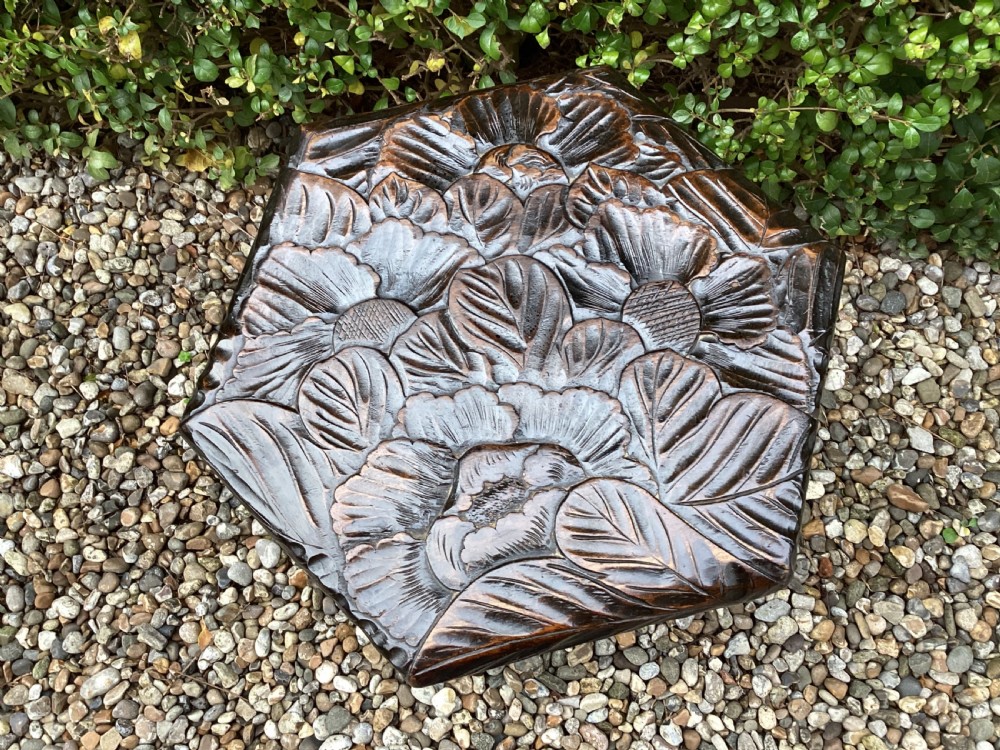 Antique Liberty Japanese carved side table View V