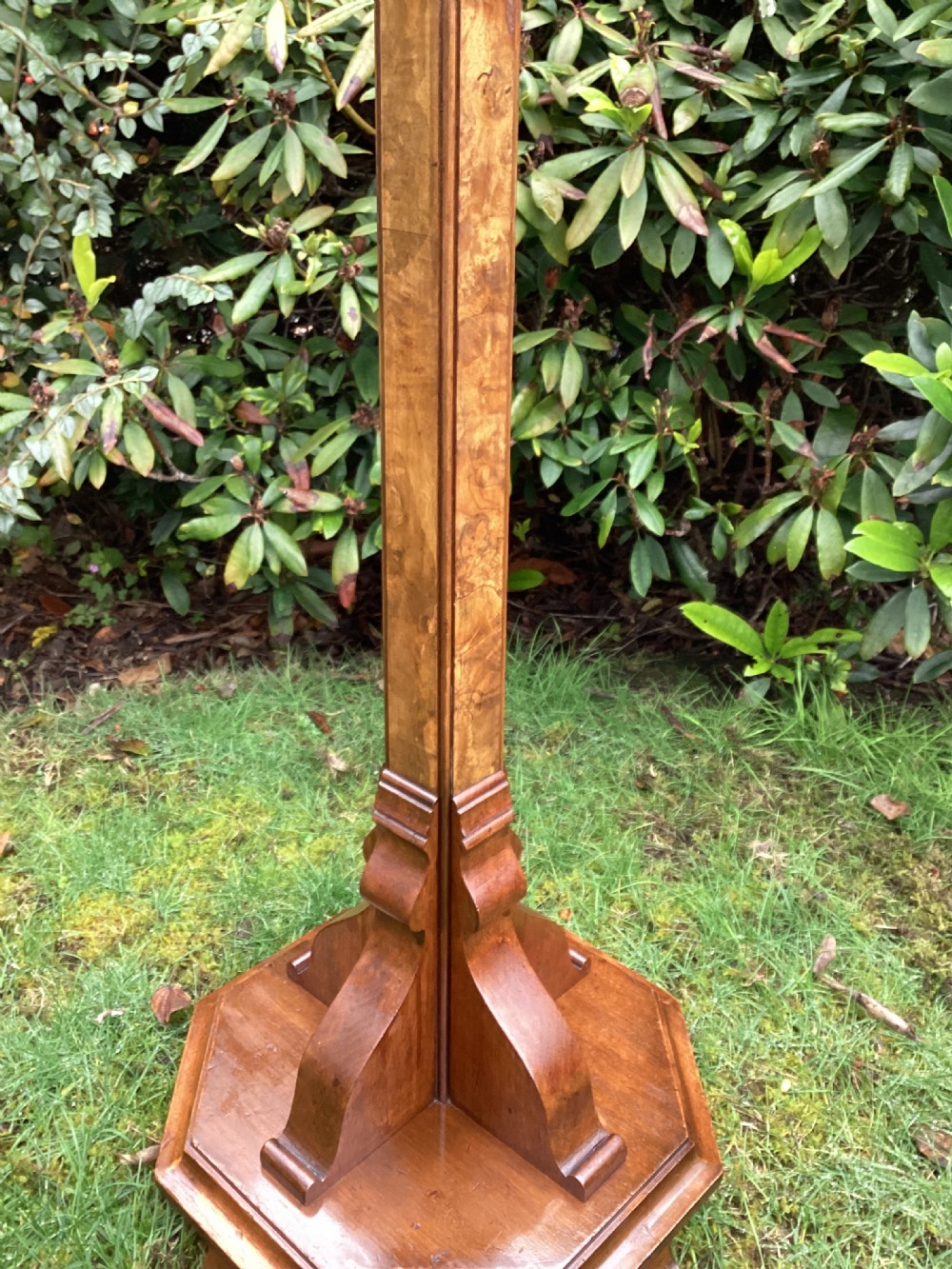 Antique Art Deco Walnut standard lamp View IV