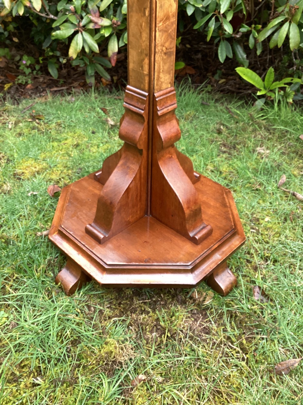 Antique Art Deco Walnut standard lamp View V
