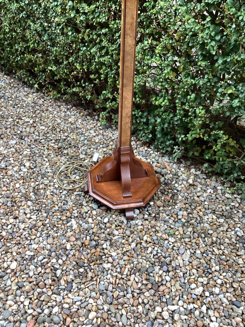 Antique Art Deco Walnut standard lamp View VI