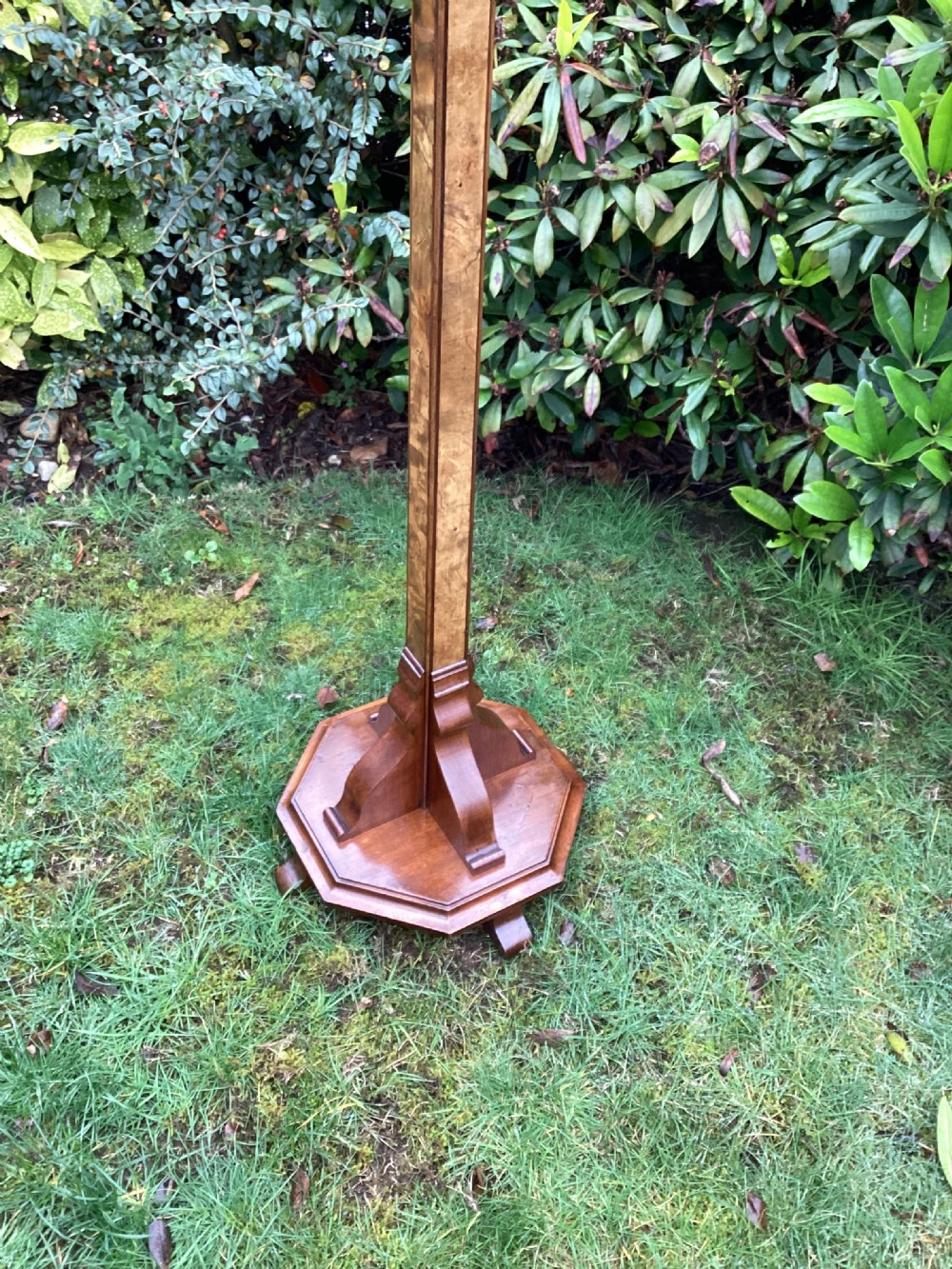 Antique Art Deco Walnut standard lamp View VII