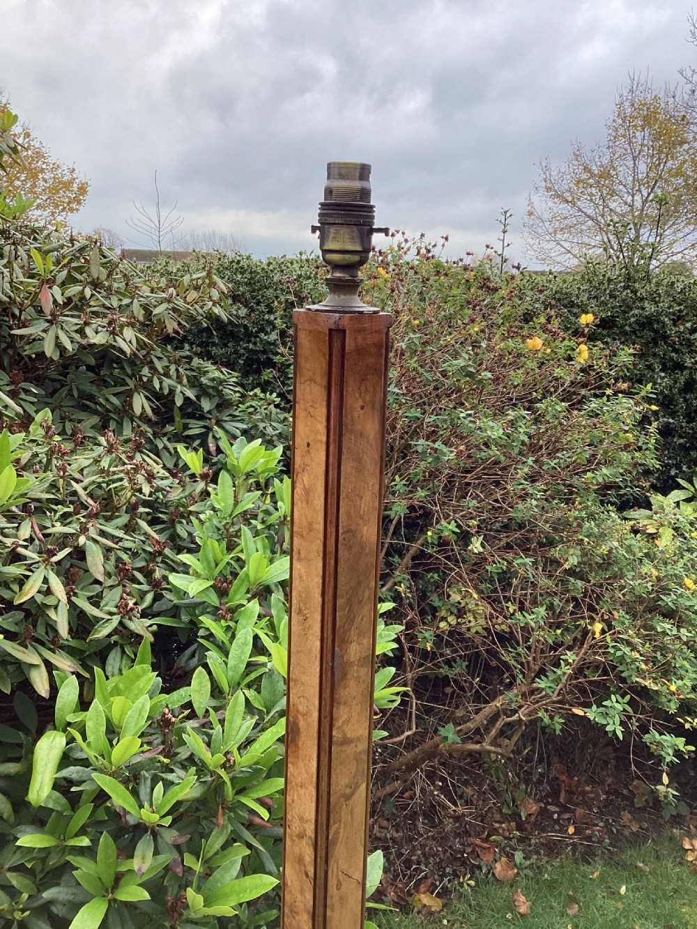 Antique Art Deco Walnut standard lamp View VIII