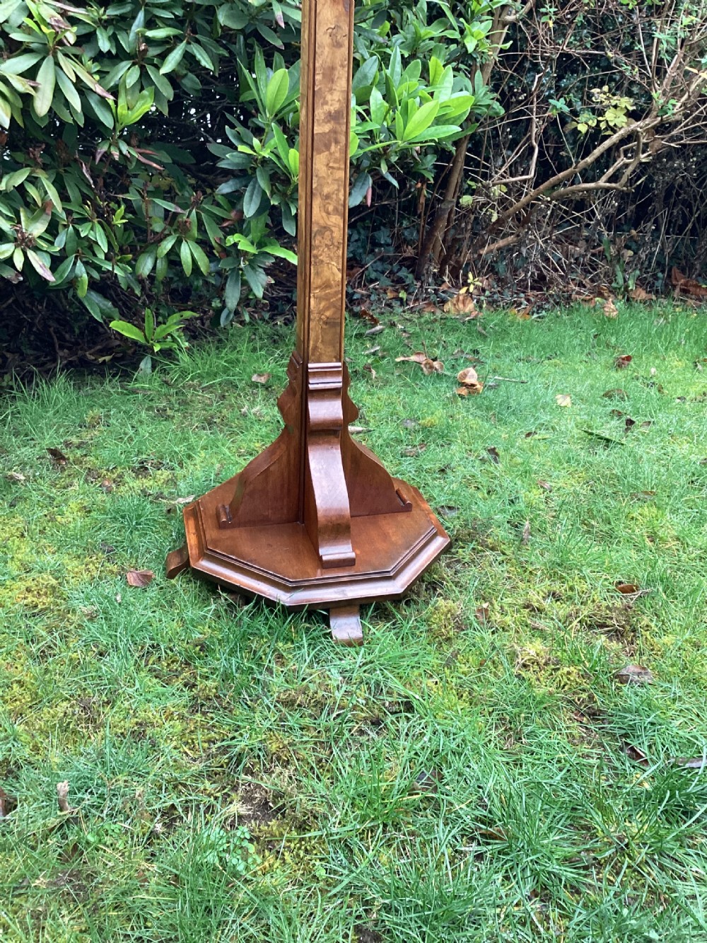 Antique Art Deco Walnut standard lamp View IX