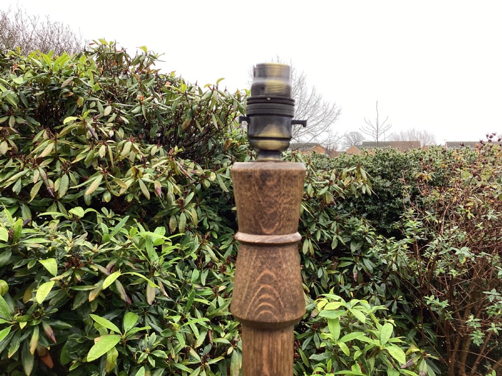 Art Deco oak standard lamp View II
