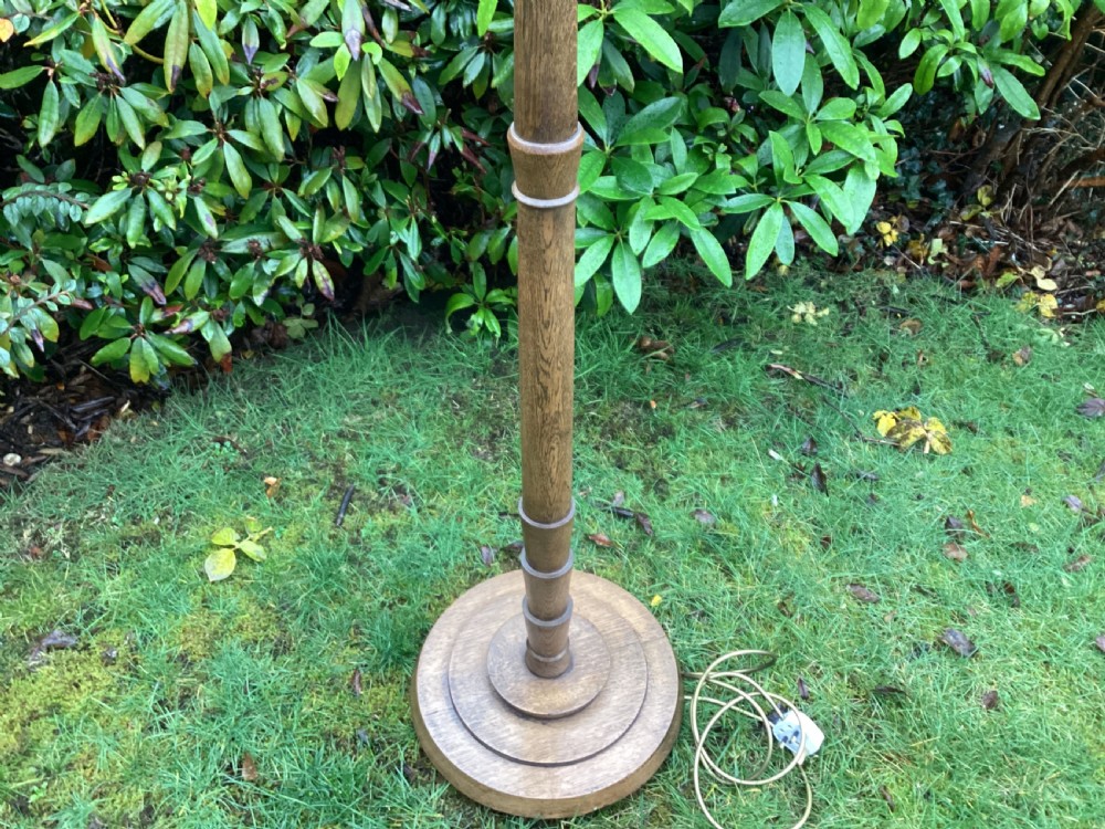 Art Deco oak standard lamp View III