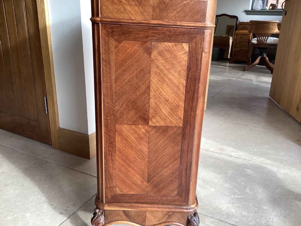 Antique French walnut bedside cabinet View XI