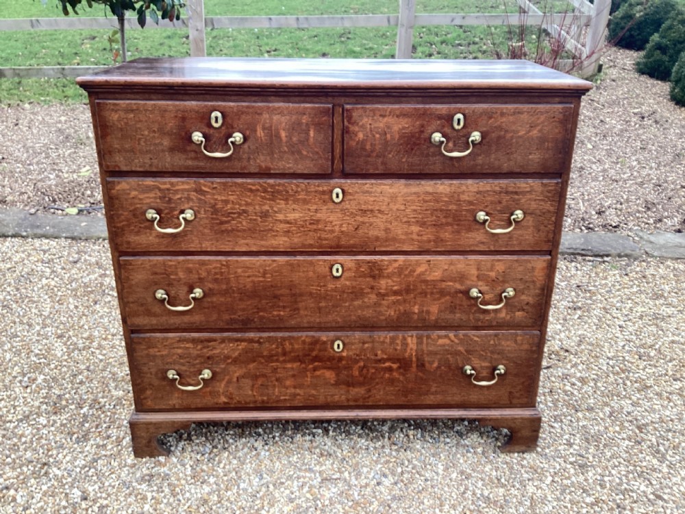 Antique Georgian oak chest of drawers
