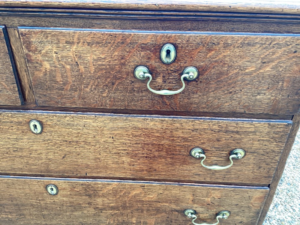 Antique Georgian oak chest of drawers View III