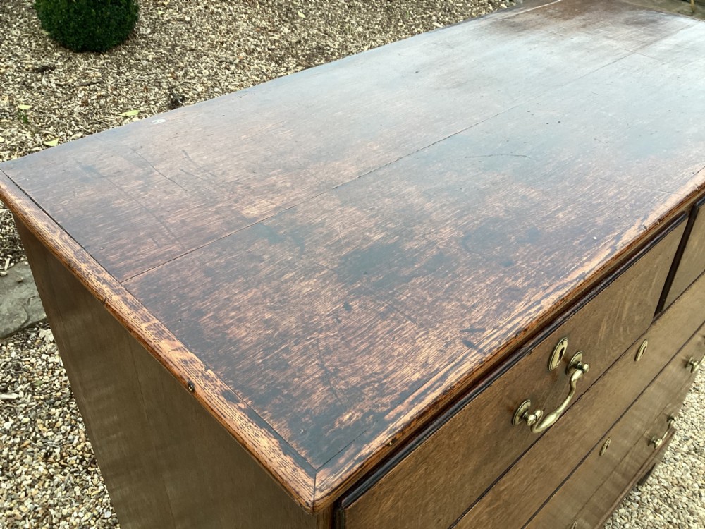 Antique Georgian oak chest of drawers View VIII