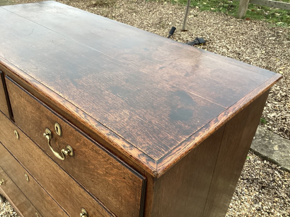 Antique Georgian oak chest of drawers View IX
