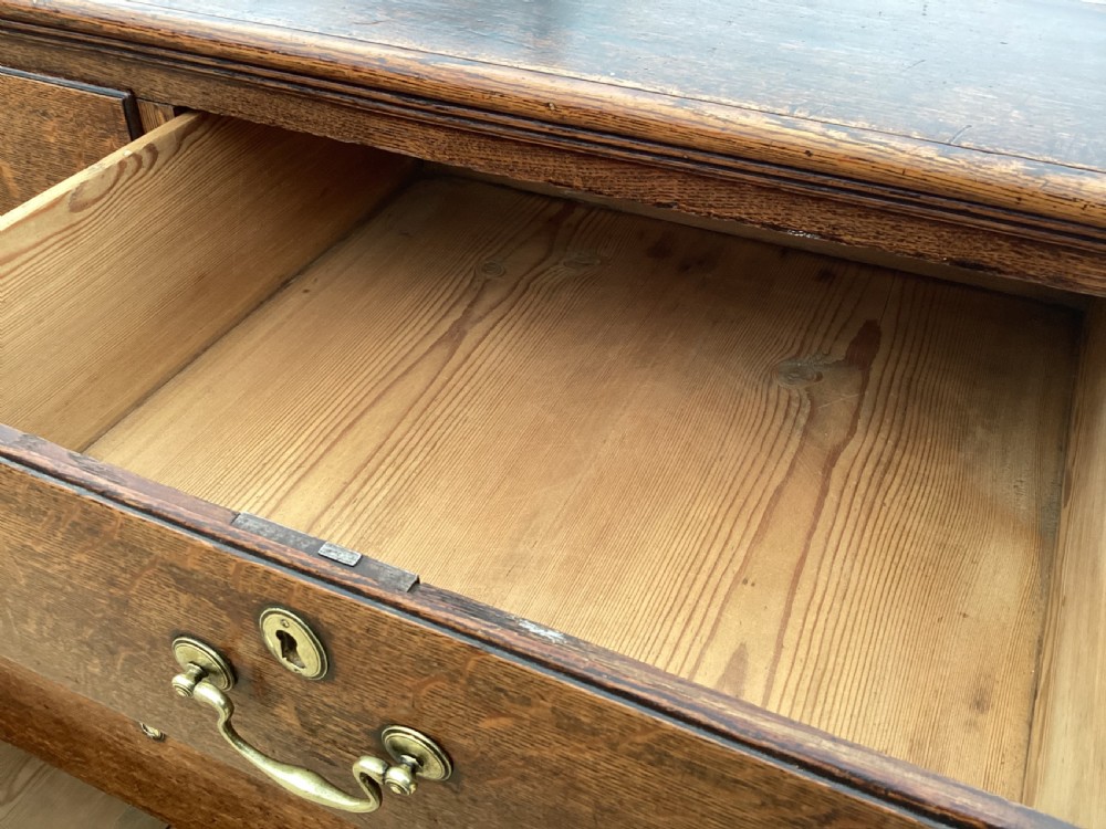Antique Georgian oak chest of drawers View XI