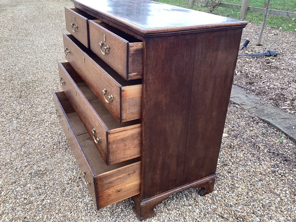 Antique Georgian oak chest of drawers View XIII