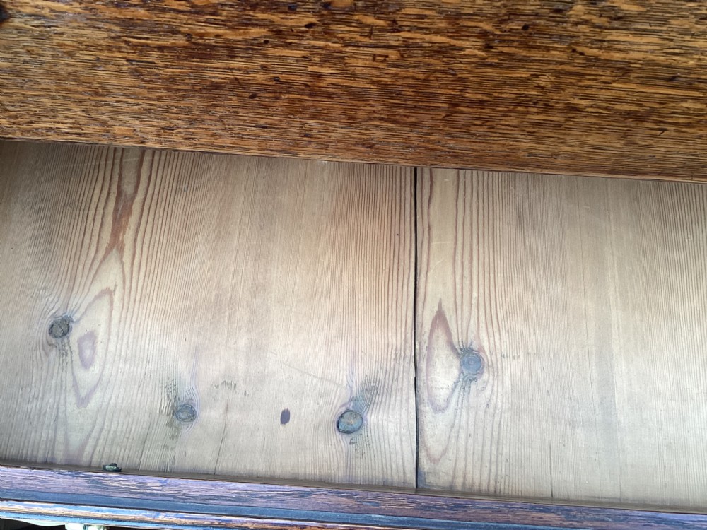 Antique Georgian oak chest of drawers View XIV