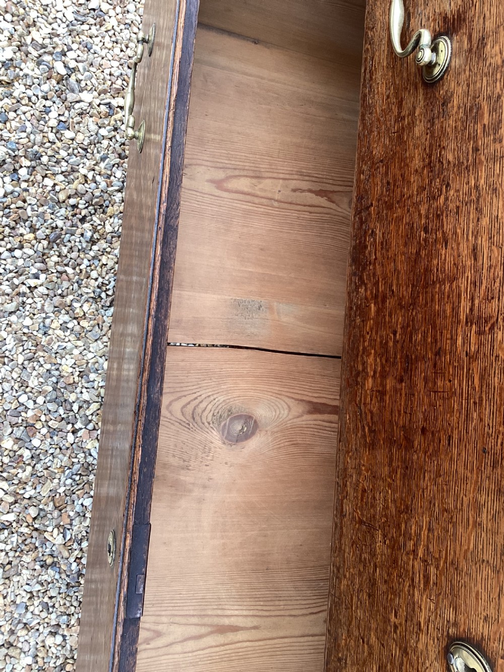 Antique Georgian oak chest of drawers View XVI