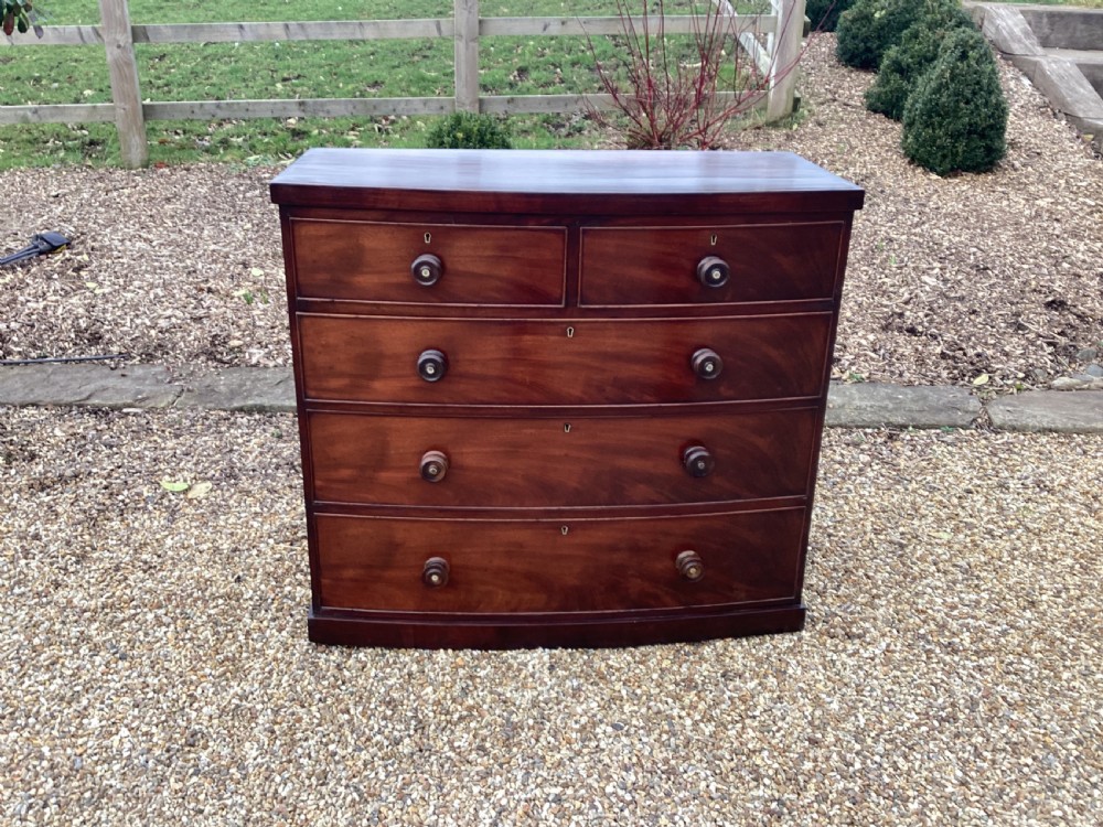 Antique Victorian mahogany chest of drawers