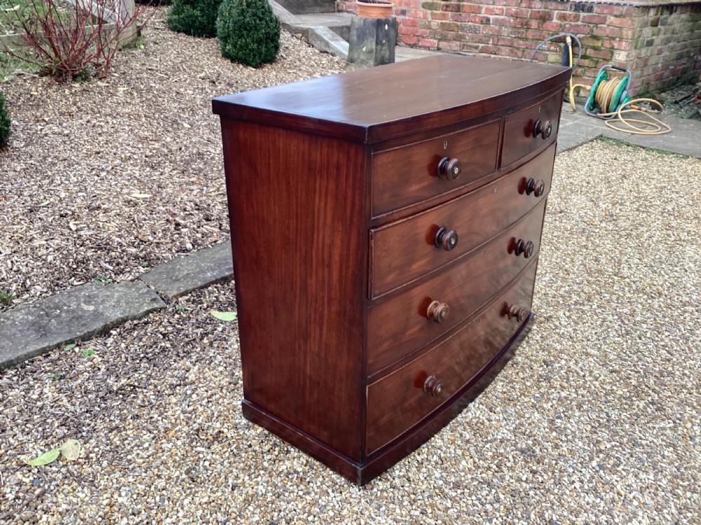 Antique Victorian mahogany chest of drawers View II