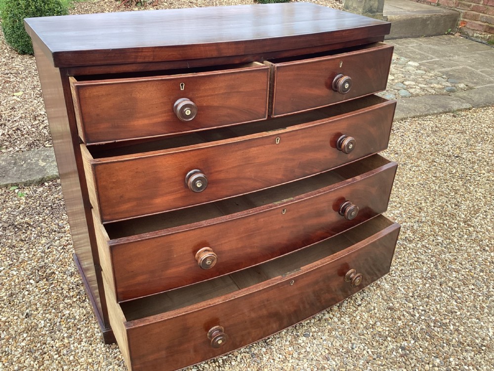 Antique Victorian mahogany chest of drawers View VII
