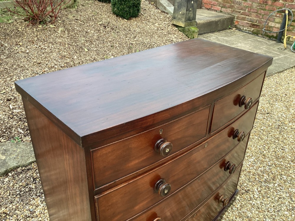 Antique Victorian mahogany chest of drawers View IX