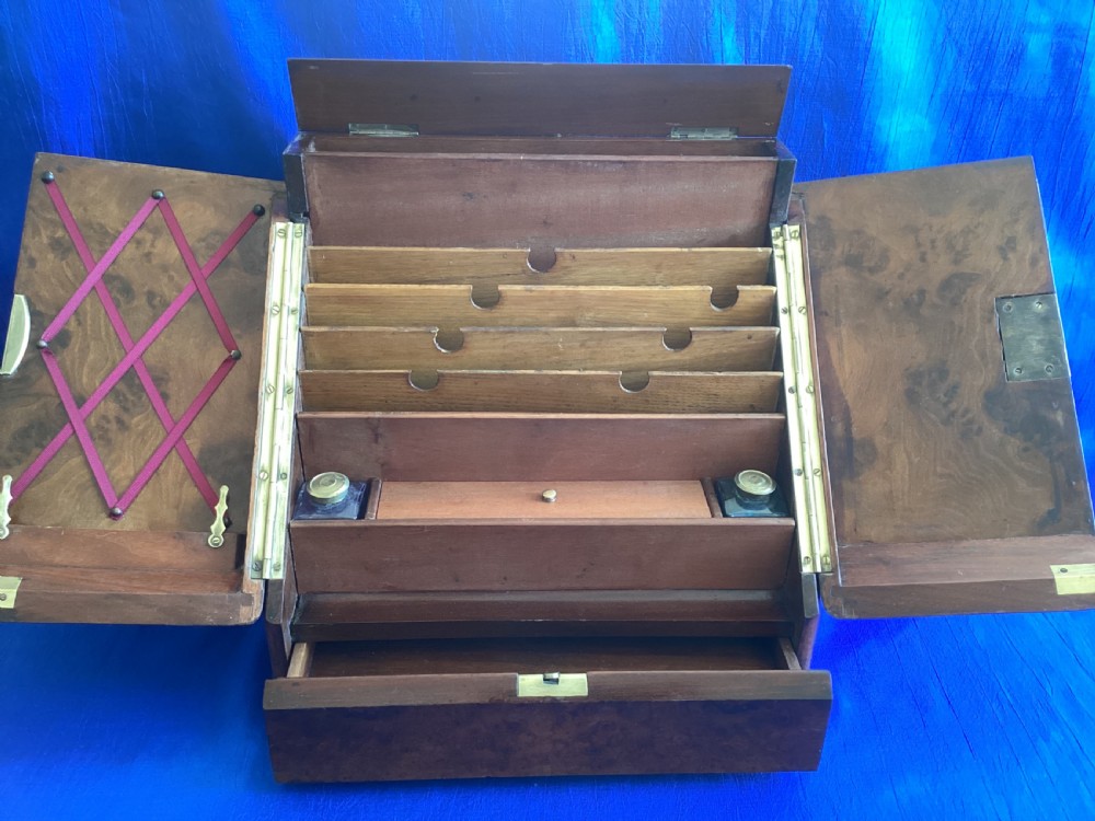 Antique walnut stationary cabinet View VI