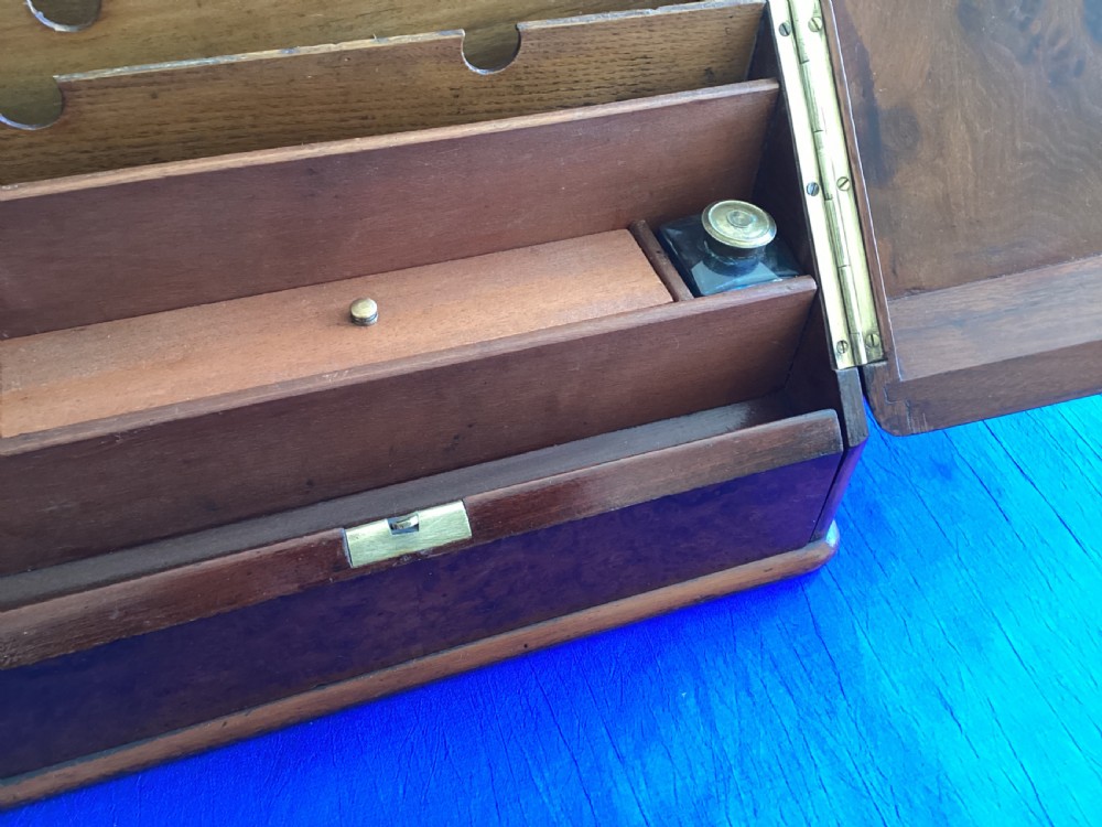 Antique walnut stationary cabinet View VII