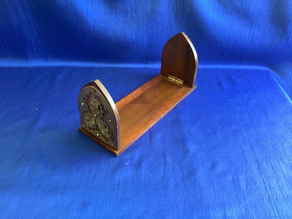 Victorian mahogany extending book slide  View II