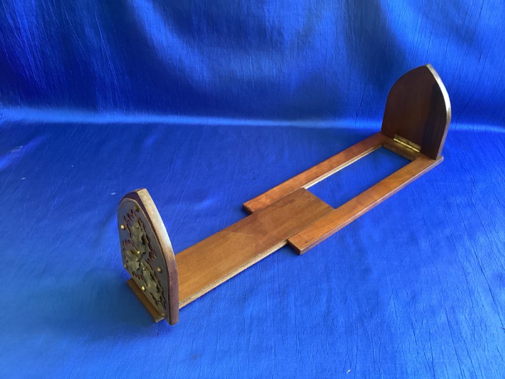 Victorian mahogany extending book slide  View III