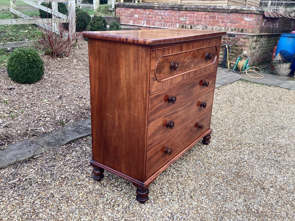 Victorian mahogany chest of drawers View II
