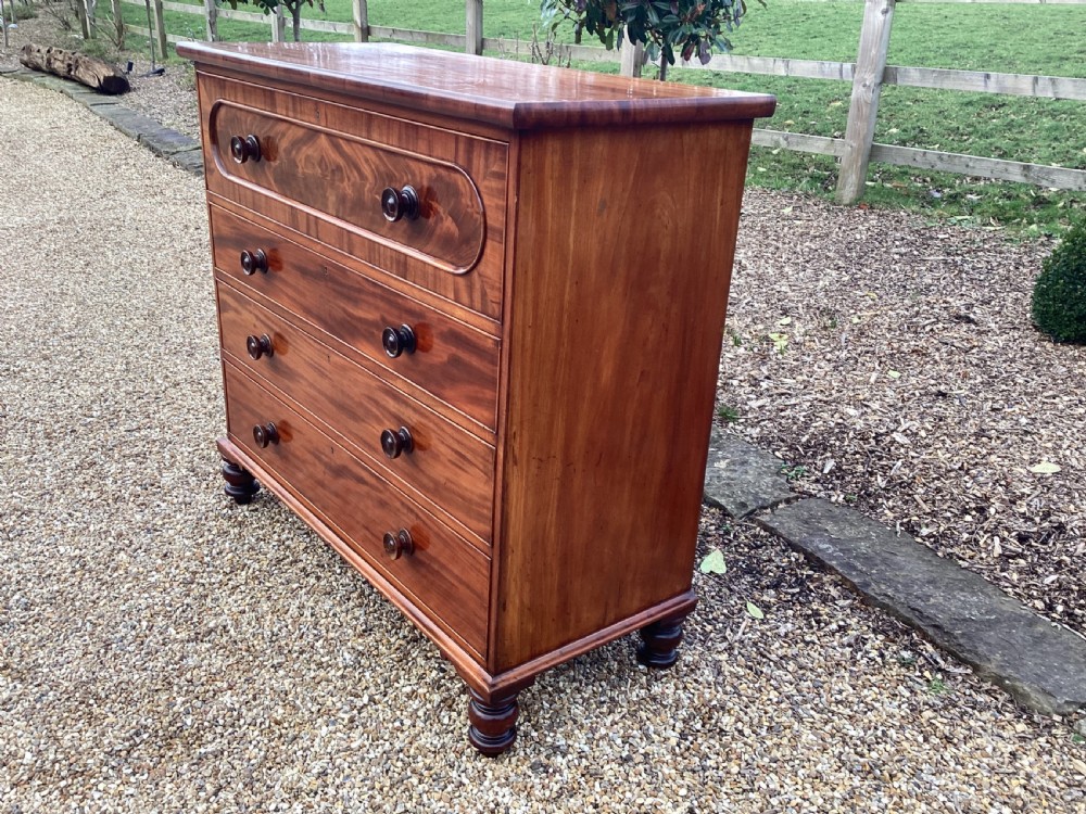 Victorian mahogany chest of drawers View III