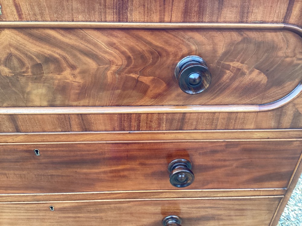 Victorian mahogany chest of drawers View IX