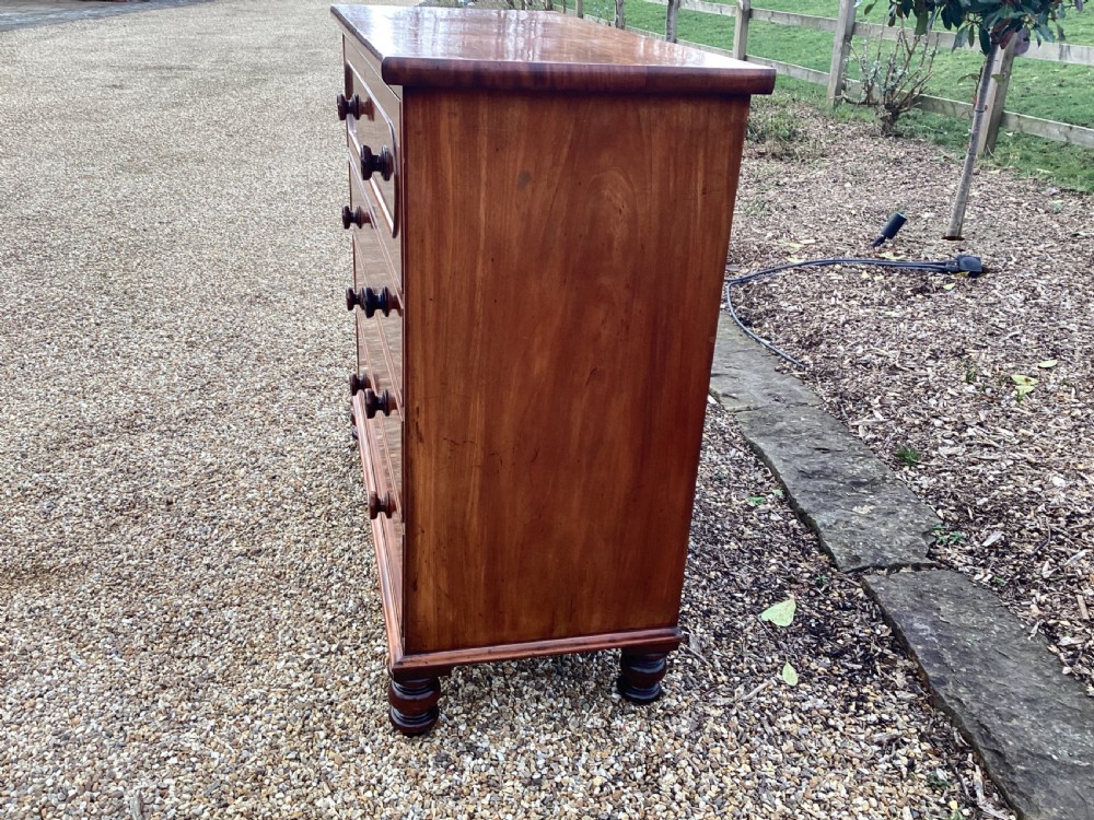 Victorian mahogany chest of drawers View XI