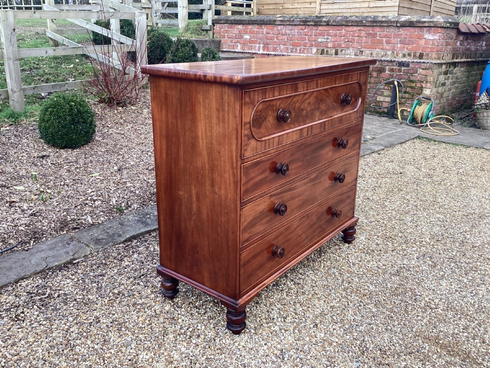 Victorian mahogany chest of drawers View XIV