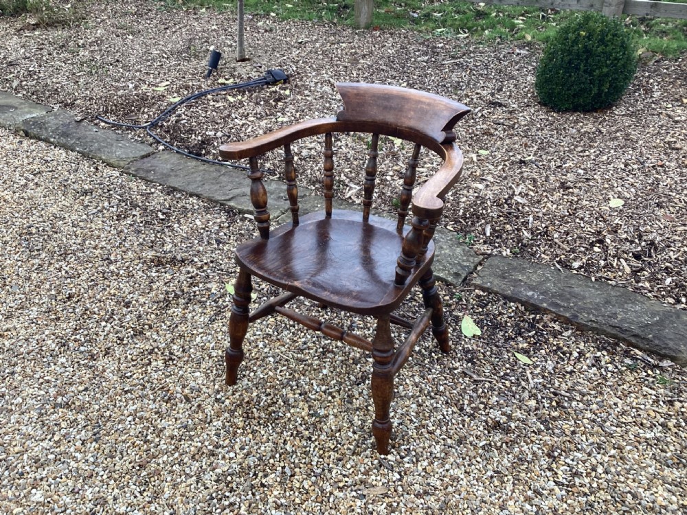 Antique Edwardian smokers bow chair View III