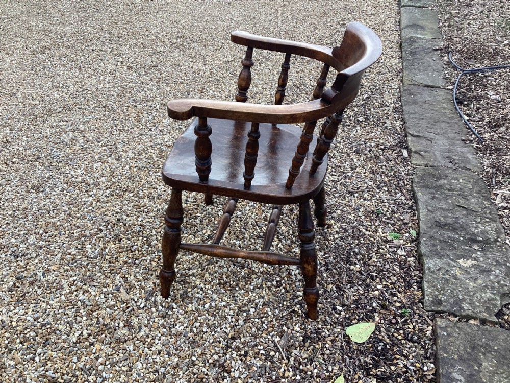Antique Edwardian smokers bow chair View V