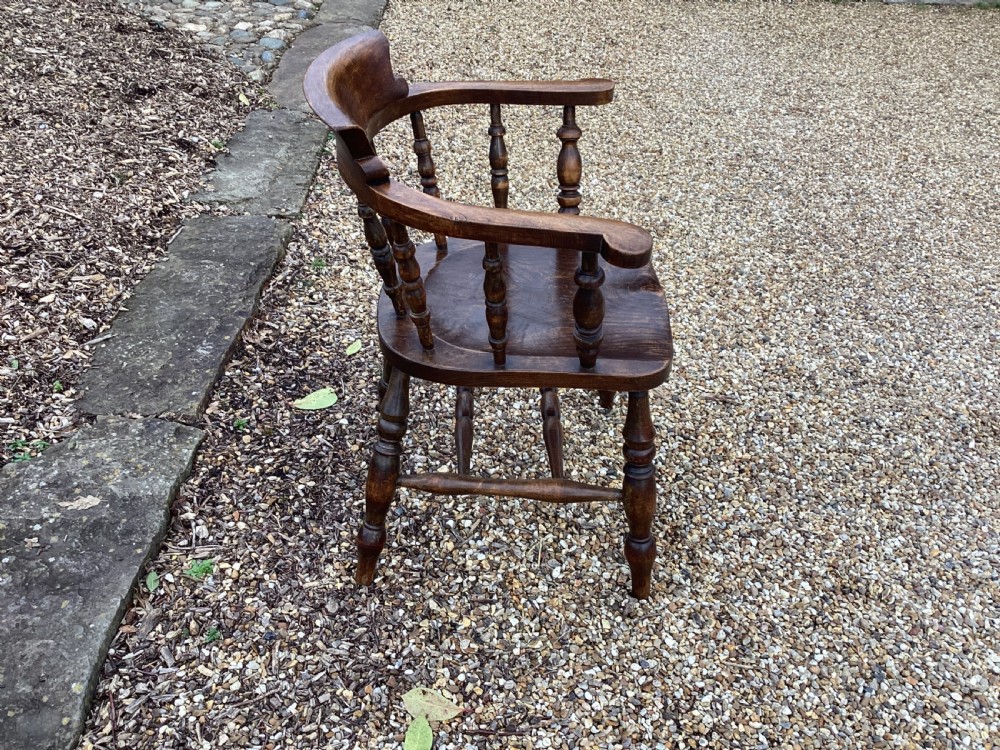 Antique Edwardian smokers bow chair View VI