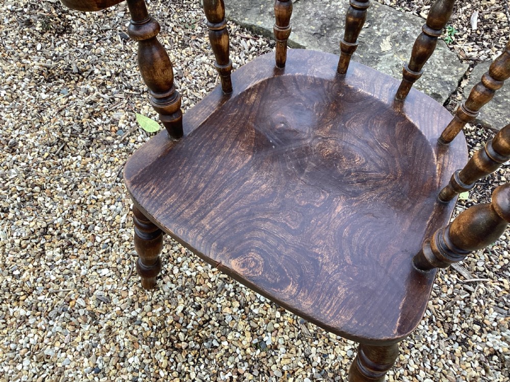 Antique Edwardian smokers bow chair View VII