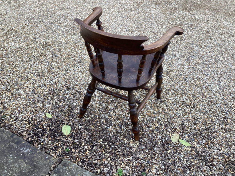 Antique Edwardian smokers bow chair View VIII