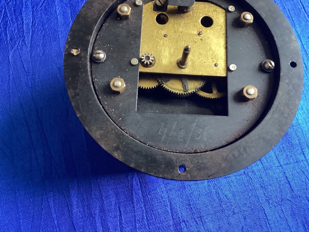 Antique brass large Ferranti factory clock View VIII