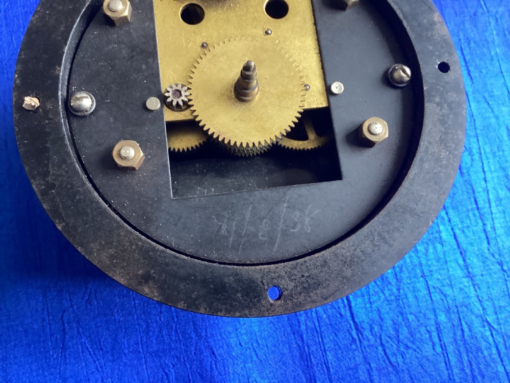 Antique brass large Ferranti factory clock View X
