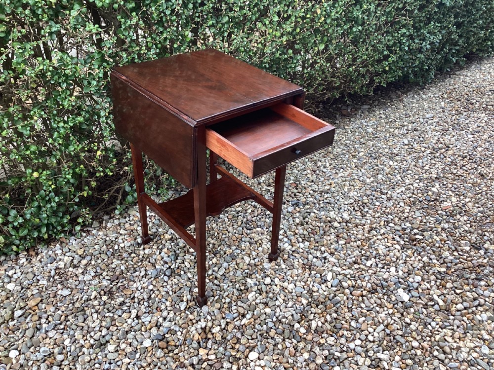 Antique Georgian mahogany side table View X