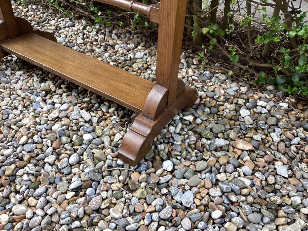 Edwardian oak dinner gong View III