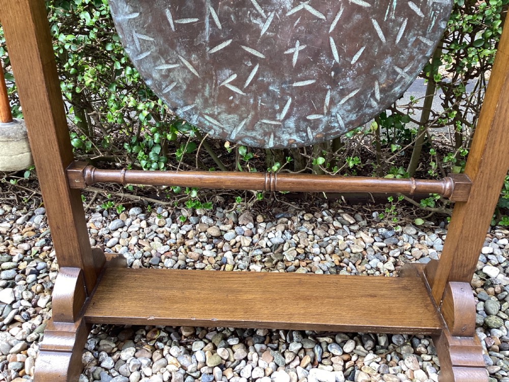 Edwardian oak dinner gong View IV