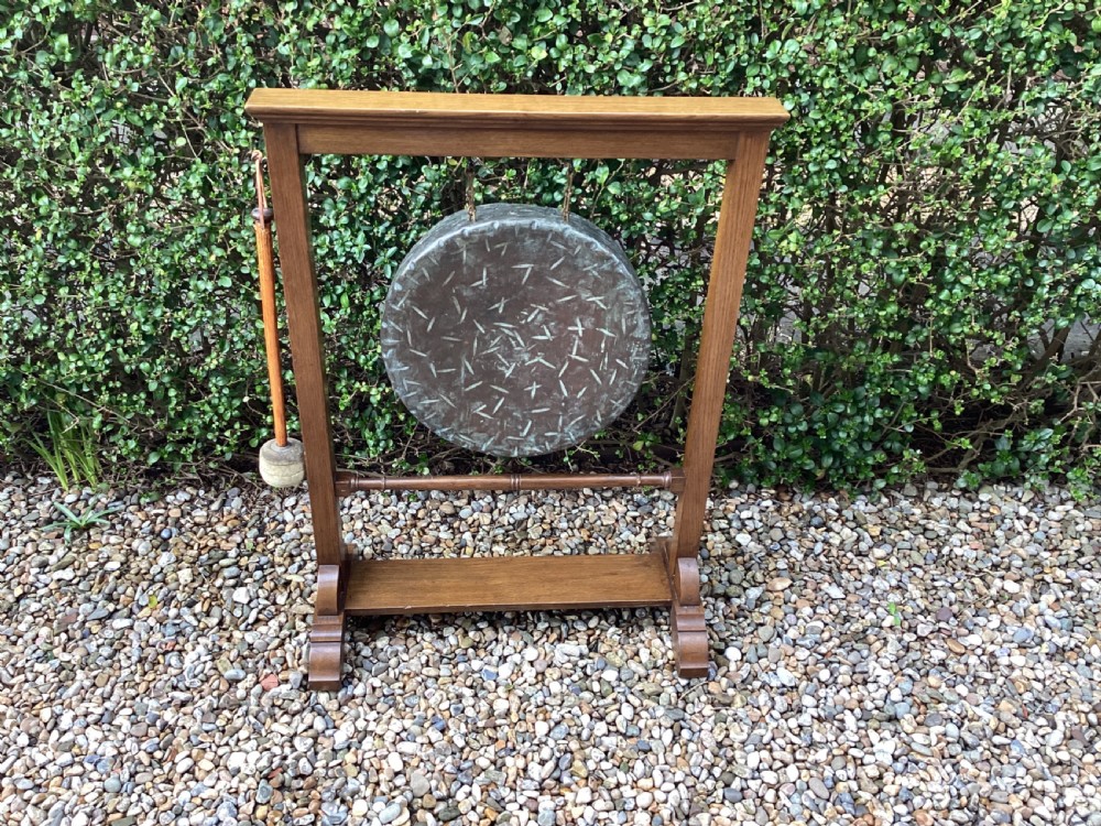 Edwardian oak dinner gong View IX