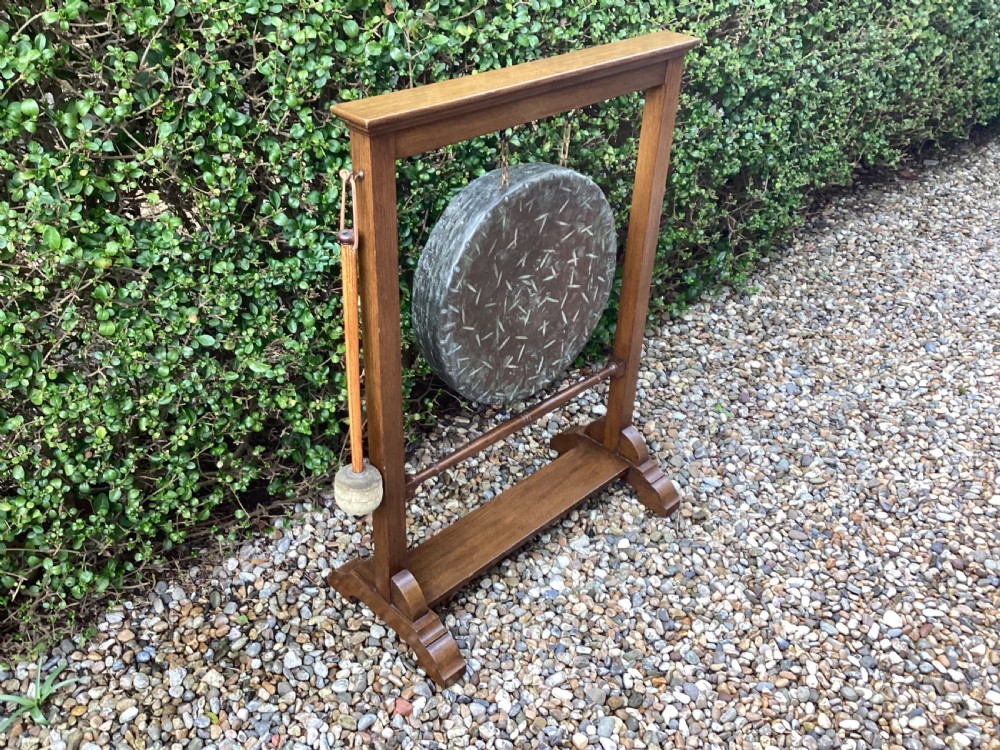 Edwardian oak dinner gong View X
