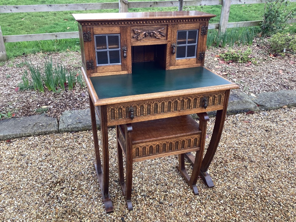 Vintage Arts and Crafts ladies writing desk  View V