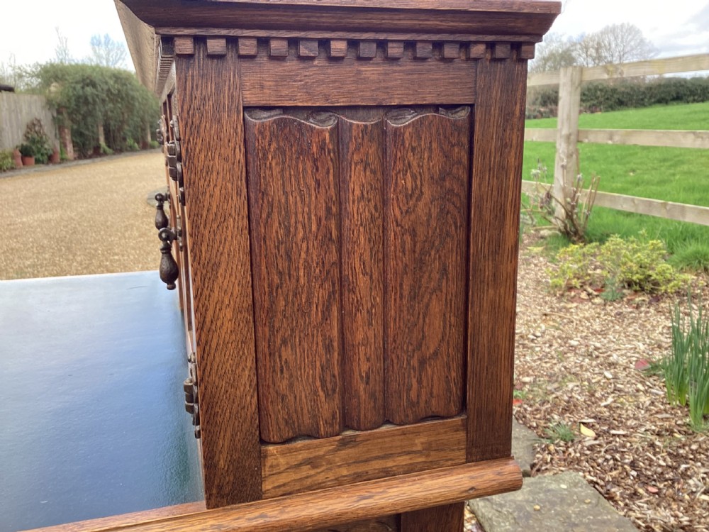 Vintage Arts and Crafts ladies writing desk  View X