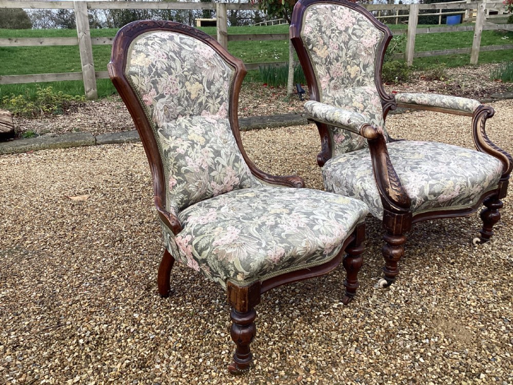 A Victorian walnut parlour suite View IV