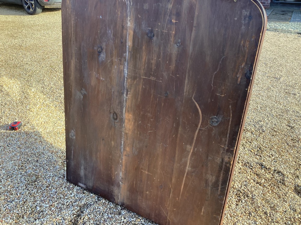 Antique French mahogany over mantle mirror View X