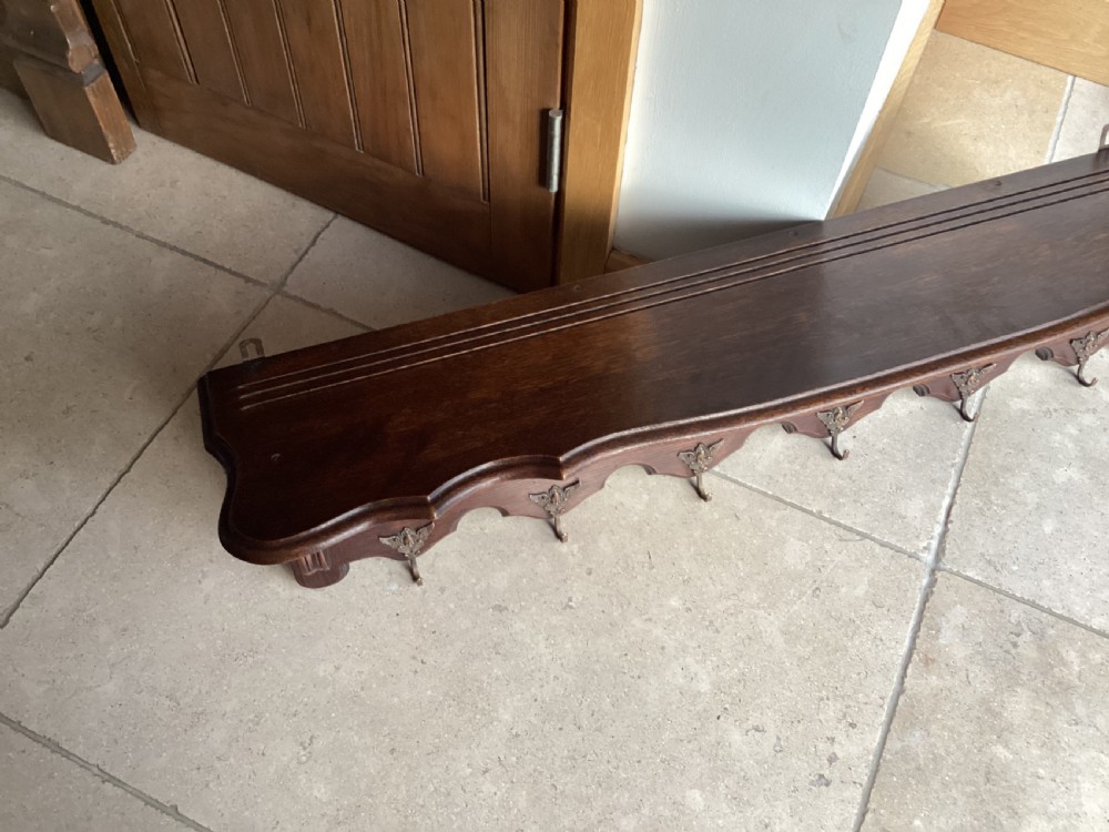 Antique French archelle oak china rack View IV